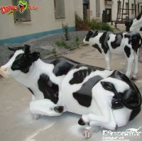 life size cow sculpture for farm and hacienda decoration