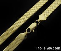 Sell Gold Herringbone Chain Necklace