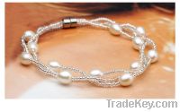 Sell Natural Freshwater Pearl Bracelet Bangle