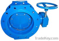 Double eccentric flanged butterfly valve