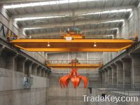 Sell bridges crane with grab for waste