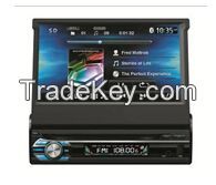 quality 1 din 7 inch full motorized car dvd player with bluetooth, gps