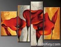 Sell 3 Panel Group Flower  Oil Painting