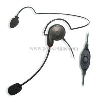 Integrated Flexible Boom Microphone headset for two way radio
