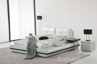 Sell furniture softbed genuine leather bed fabric bed 8001