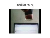 Selling Red Mercury in well protected and sealed glass package