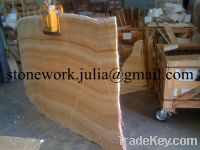 Sell honey onyx slabs chinese yellow onyx marble