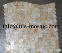 Sell honey onyx wave mosaic onyx mosaic