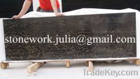 Sell chinese portoro black marble tiles