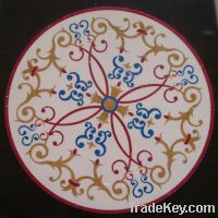 Sell water jet marble medallions water cut mosaic