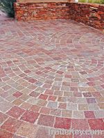 Sell red granite cobblestones paving stones