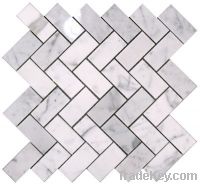 Sell white marble mosaics stone mosaics