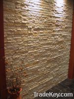 Sell Limestone mosaic walling background mosaic