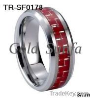 Sell Tungsten Fashion  Rings Inlaid Carbon
