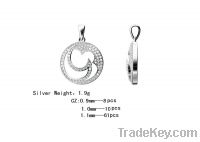 Sell 925 silver pendant with CZ