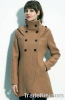 Sell Women's Fashion Coat Wool&Cotton Dustcoat Wholesale