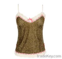 Sexy Animal Print Ladies Camisole Set Lingerie Underwear