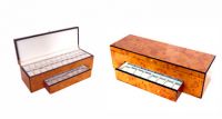 Burlwood high gloss finish wooden watch box