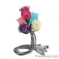 Sell USB Light Flexible Neck Rose Flower Lamp