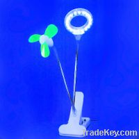 Sell USB clip LED light with Fan