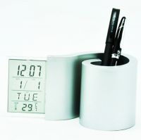 Sell LED Alarm Clock with Thermometer Pen electronic calendar