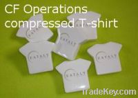 Sell 100% Cotton Compressed T-shirt Promotion Advertise Holiday Gift