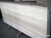 Nice and agreeable white wooden vien marble slab for building decor