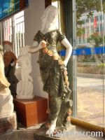 Exporting western style beautiful marble stone person sculpture