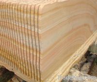 Supply abundance yellow wooden sandstone with competitive price