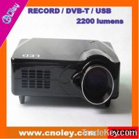 Portable hd led projector with Record/DVB-T/USB/SD (D9HR)