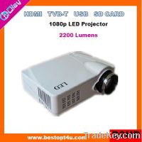 Portable hdmi mini projector 1080p with USB/SD reader