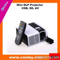 Portable mini DLP projector 1080p with contrast 2000:1 (k02)