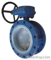 Sell PTFE Lined Flanged Butterfly Valve