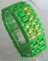 2011 fashion plastic LED watch