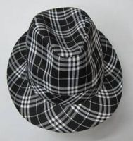 Wholesale Plaid Fedora Gangster Hats( Assorted Color )