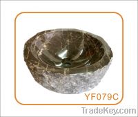 Sell Natural Exterior Surface  Marble Sinks Portor Gold