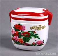 Peony square portable top lunch boxes