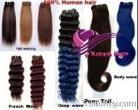 Sell human hair weaving
