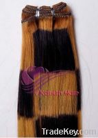 Sell Brazilian remy hair extensions fancy hair weft with 18"