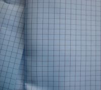 blue checks carbon fabric