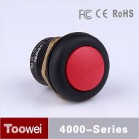 16MM momentary red push button switch