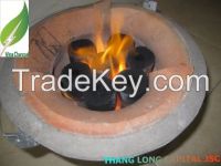 High calorific value no chemical high quality Coconut shell charcoal briquettes for Barbecue