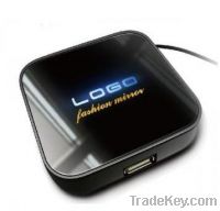 Mirror USB Hub with Lit-up Logo