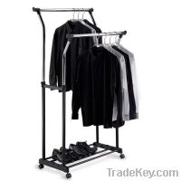 double bar clothes stands