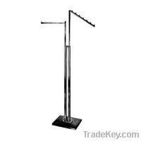 2-Way clothes stand with 1 Straight and 1 Slant Arm