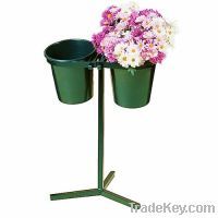 two bucket flower stand