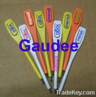 Sell plastic golf pencils with stylish slip