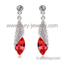 Sell Red Rhinestone Drop Earring