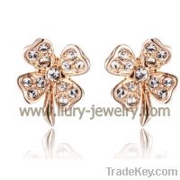 Sell Gold Crystal Clover Studs Earring