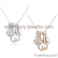 Sell Creative crystal cat sweater chain